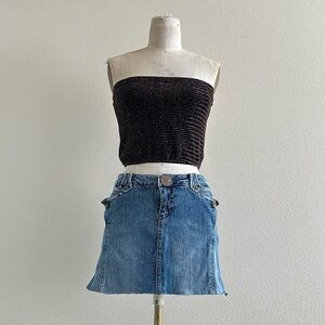 handmade black striped colorful sparkly bandeau